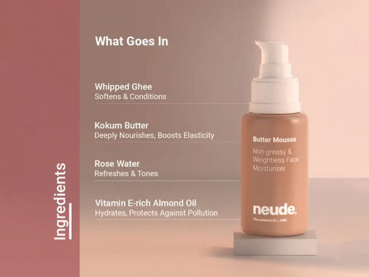 Neude Butter Mousse Non-greasy & Weightless Face Moisturiser ( 50 ML )