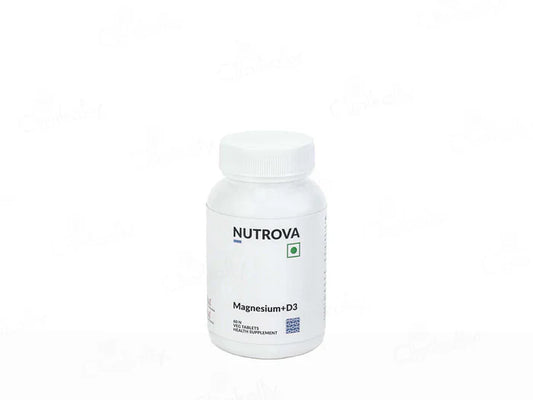 Nutrova Magnesium + D3 Health Supplement Tablet ( 60 Tablets )