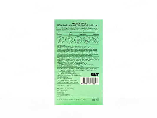 Orimii Skin Toning Niacinamide Face Serum ( 30 ML )