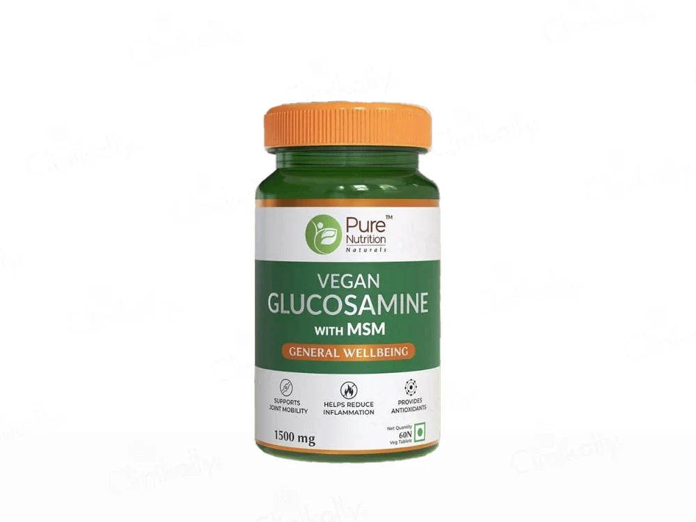 Pure Nutrition Vegan Glucosamine With MSM Veg Tablet ( 60 Tablets )