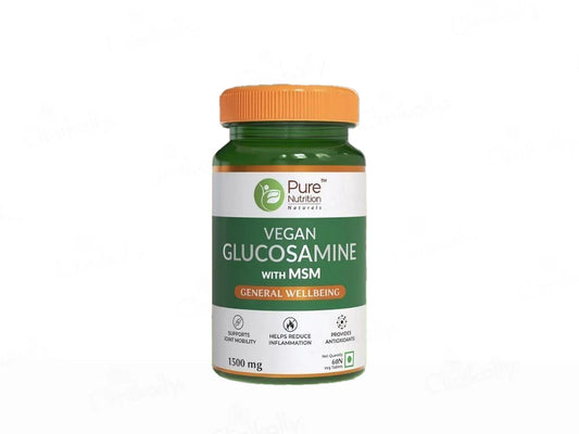 Pure Nutrition Vegan Glucosamine With MSM Veg Tablet ( 60 Tablets )