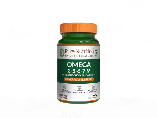 Pure Nutrition Vegan Omega 3-5-6-7-9 Veg Softgel ( 30 Softgels )