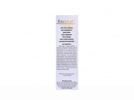 Raystop Sunscreen Lotion SPF 50 PA+++(100 GM )