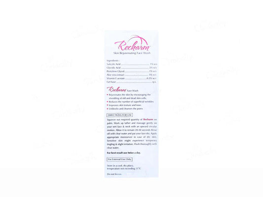 Recharm Skin Rejuvenating Face Wash ( 100 ML )