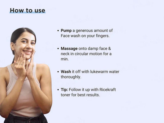 RiceKraft Rice & Aloe Vera Gentle Cleanser Face Wash ( 100 ML )