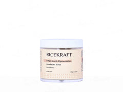 RiceKraft Rice & Walnut D-Tan & Anti-Pigmentation Face Pack & Scrub ( 100 GM )