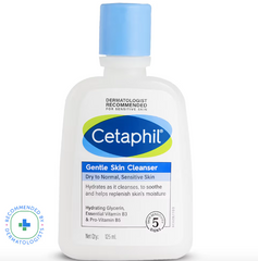 Cetaphil Gentle Skin Cleanser Dry to Normal Skin with Niacinamide Dermatologist Recommended ( 125 ML )