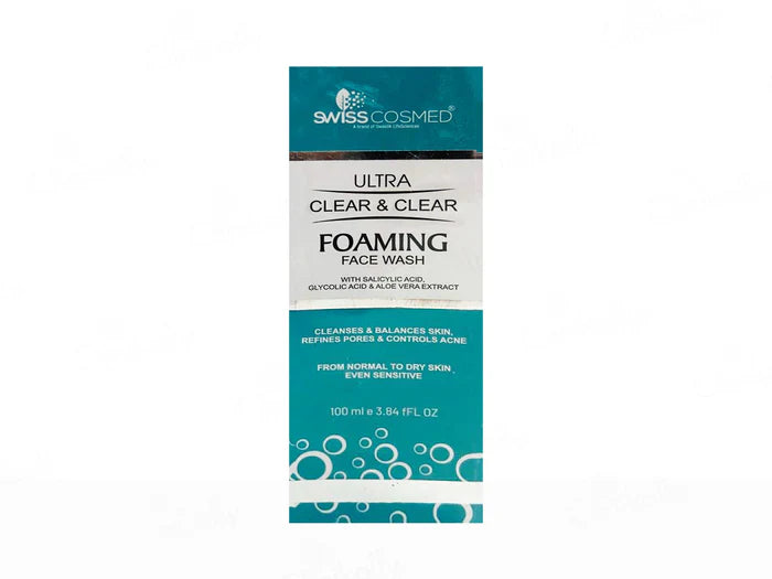 Swisscosmed Ultra Clear & Clear Foaming Face Wash(100 ml)