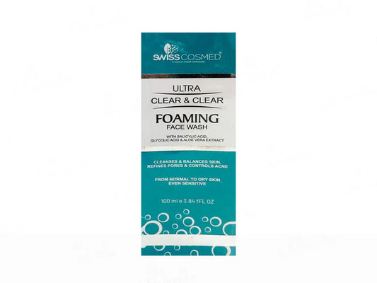 Swisscosmed Ultra Clear & Clear Foaming Face Wash(100 ml)