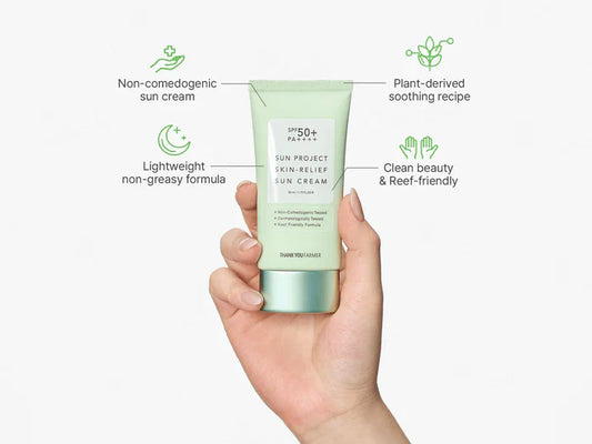 Thank You Farmer Sun Project Skin-Relief Sun Cream Sunscreen SPF 50+ PA++++(50 ml)