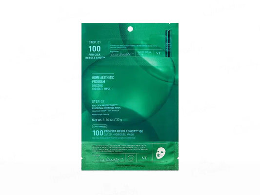 VT Cosmetics 100 Pro Cica Reedle Shot 2-Step Hydrogel Face Mask Kit(1 Kit)