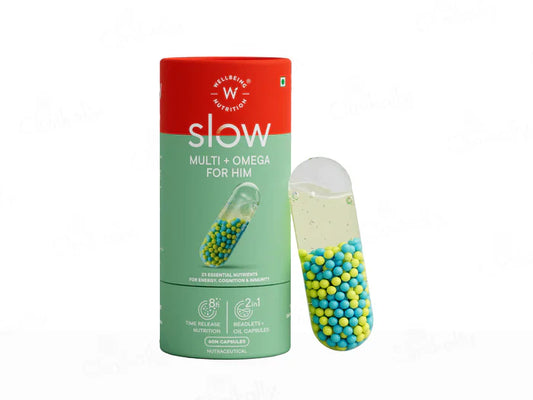 Wellbeing Nutrition Slow Multi + Omega For Him Capsule(60 Capsules)