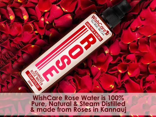 WishCare 100% Pure & Natural Kannauj Rose Water ( 200 ML )