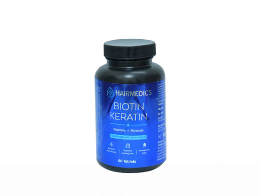 Yumedics Hairmedics Biotin + Keratin Vitamins & Minerals Nutraceutical Tablet ( 60 Tablets )