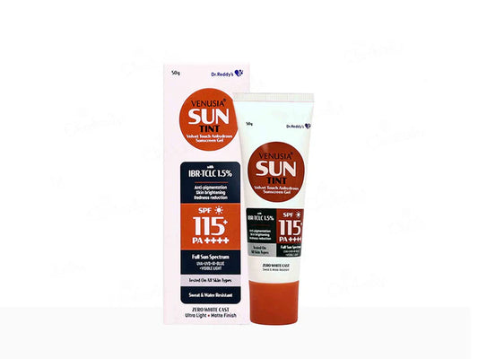 Venusia Sun Tint Velvet Touch Sunscreen Gel SPF 115+ PA++++(50 gm)