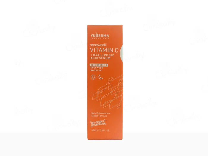 Yuderma Renewcell Vitamin-C + Hyaluronic Acid Serum (40 ML)